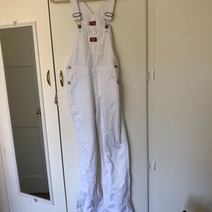 Xs white dickies overalls